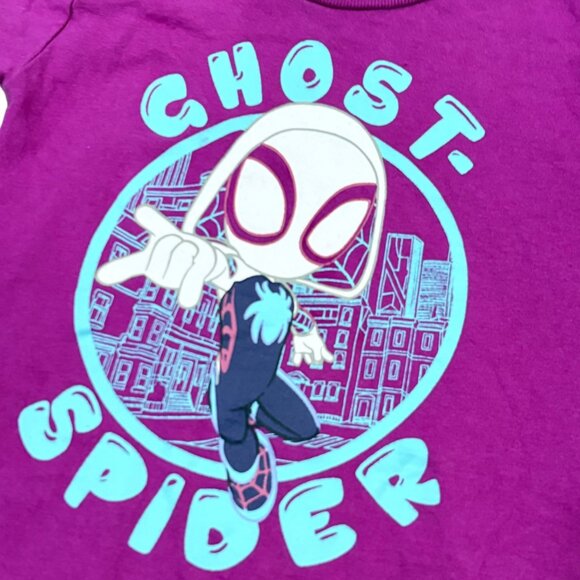 Marvel Spidey & Amazing Friends Ghost-Spider Toddler Tee 2T Purple - Picture 2 of 4
